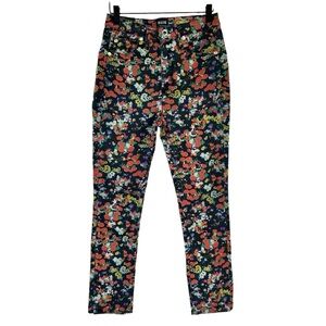 MAEVE by Anthropologie Floral Straight Crop Jeans 27